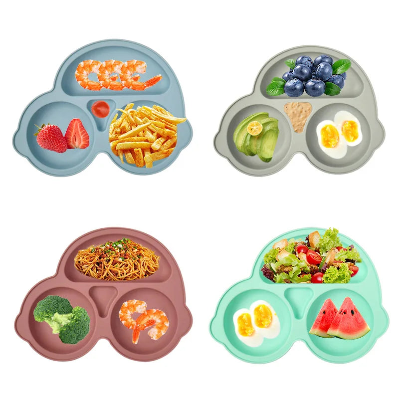 Baby Safe Silicone Dining Plate Suction